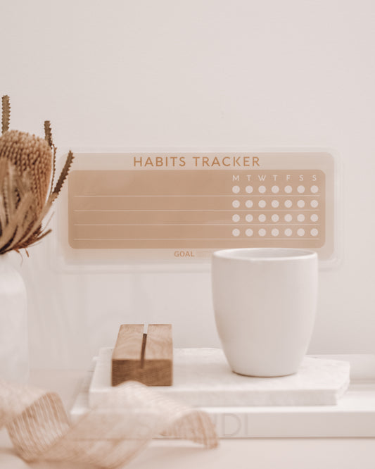 Acrylic Planner - Habits Tracker