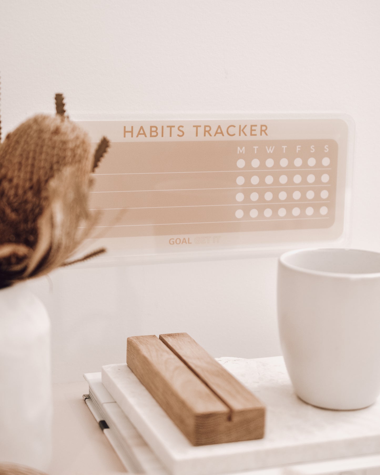 Acrylic Planner - Habits Tracker